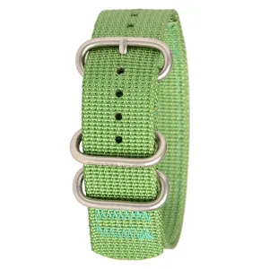 Bertucci Heavy Duty Two-Ply Men's Jungle Green Nylon Watch Band - B-191