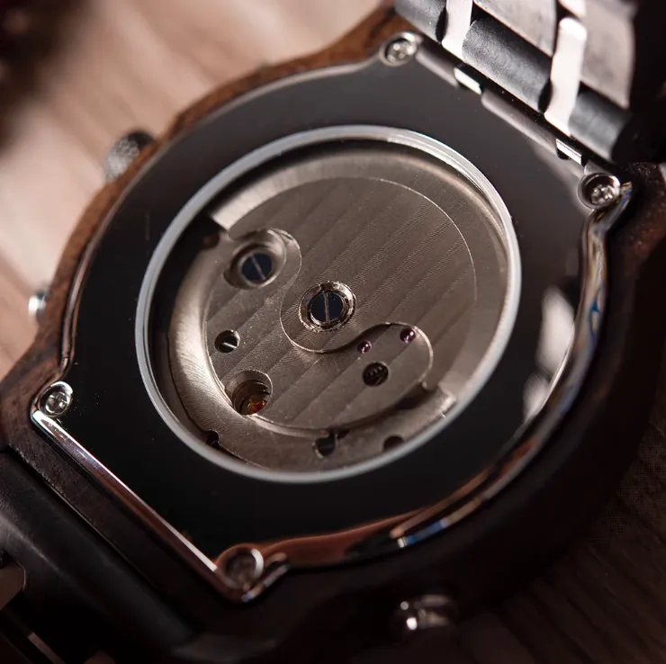 BOBO BIRD MECHANICAL WOODEN UNISEX WATCH