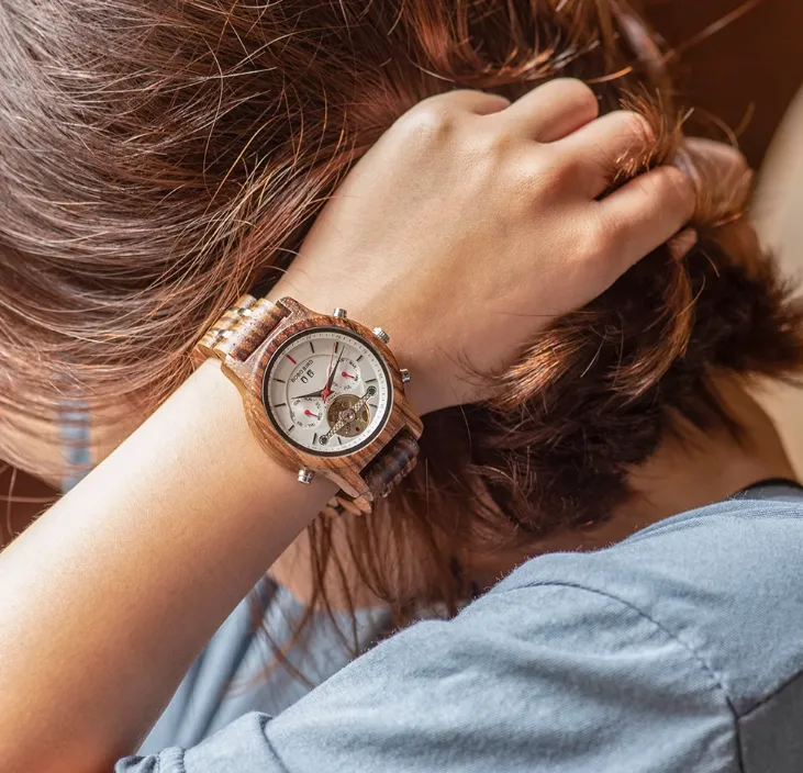BOBO BIRD MECHANICAL WOODEN UNISEX WATCH