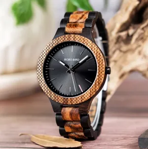 BOBO BIRD MIYATO HANDMADE ZEBPO WOODEN WATCH