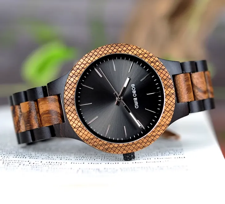 BOBO BIRD MIYATO HANDMADE ZEBPO WOODEN WATCH