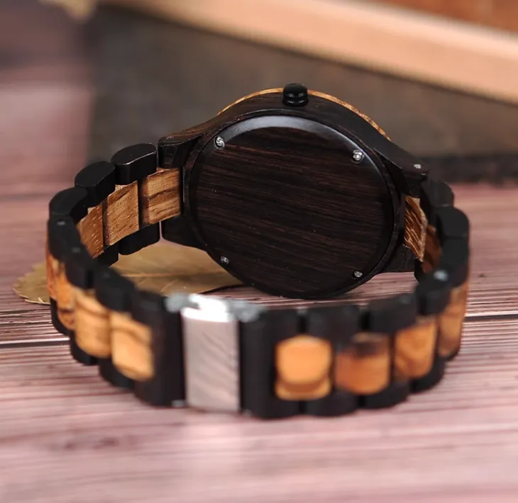 BOBO BIRD MIYATO HANDMADE ZEBPO WOODEN WATCH