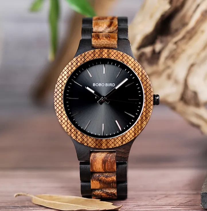 BOBO BIRD MIYATO HANDMADE ZEBPO WOODEN WATCH