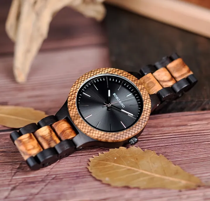 BOBO BIRD MIYATO HANDMADE ZEBPO WOODEN WATCH