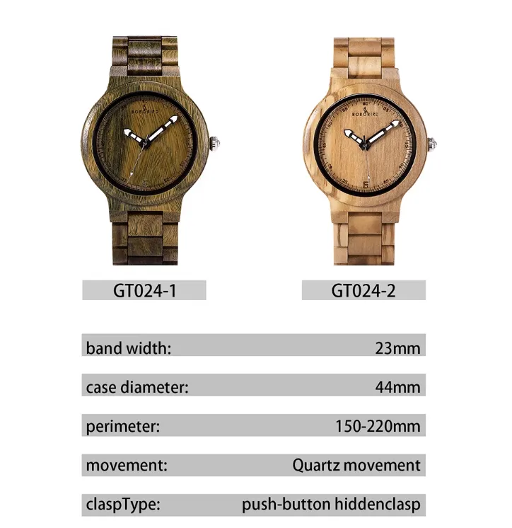 BOBO BIRD VINTAGE HANDCRAFTED WOODEN WATCH