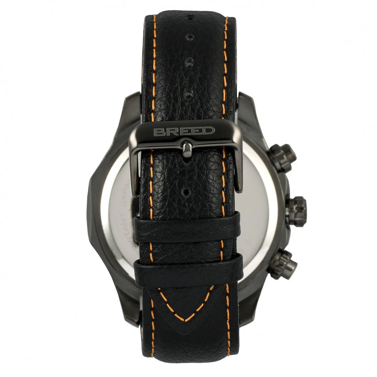 Breed Lacroix Chronograph Leather-Band Watch