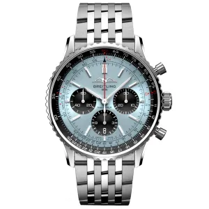 Breitling Navitimer B01 Chronograph 43mm Ice Blue Dial Automatic Gents Watch AB0138241C1A1