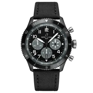 Breitling Super AVI B04 GMT Mosquito Night Fighter 46mm Black Dial Automatic Chronograph Gents Watch SB04451A1B1X1