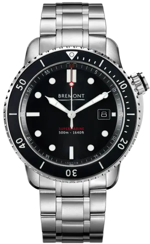 Bremont Watch Supermarine S500 Black Bracelet