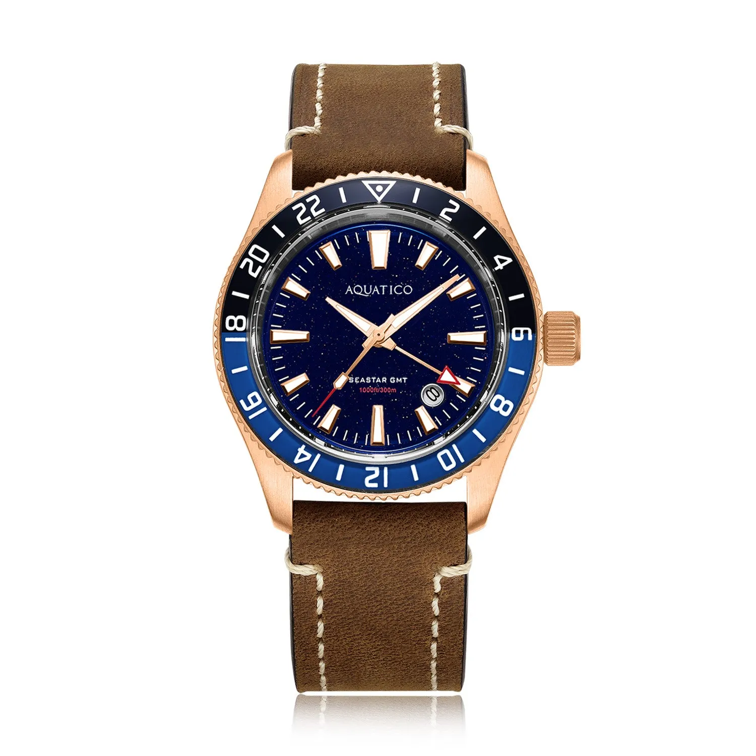 Bronze Sea Star GMT Blue Aventurine Dial Blue and Black Bezel
