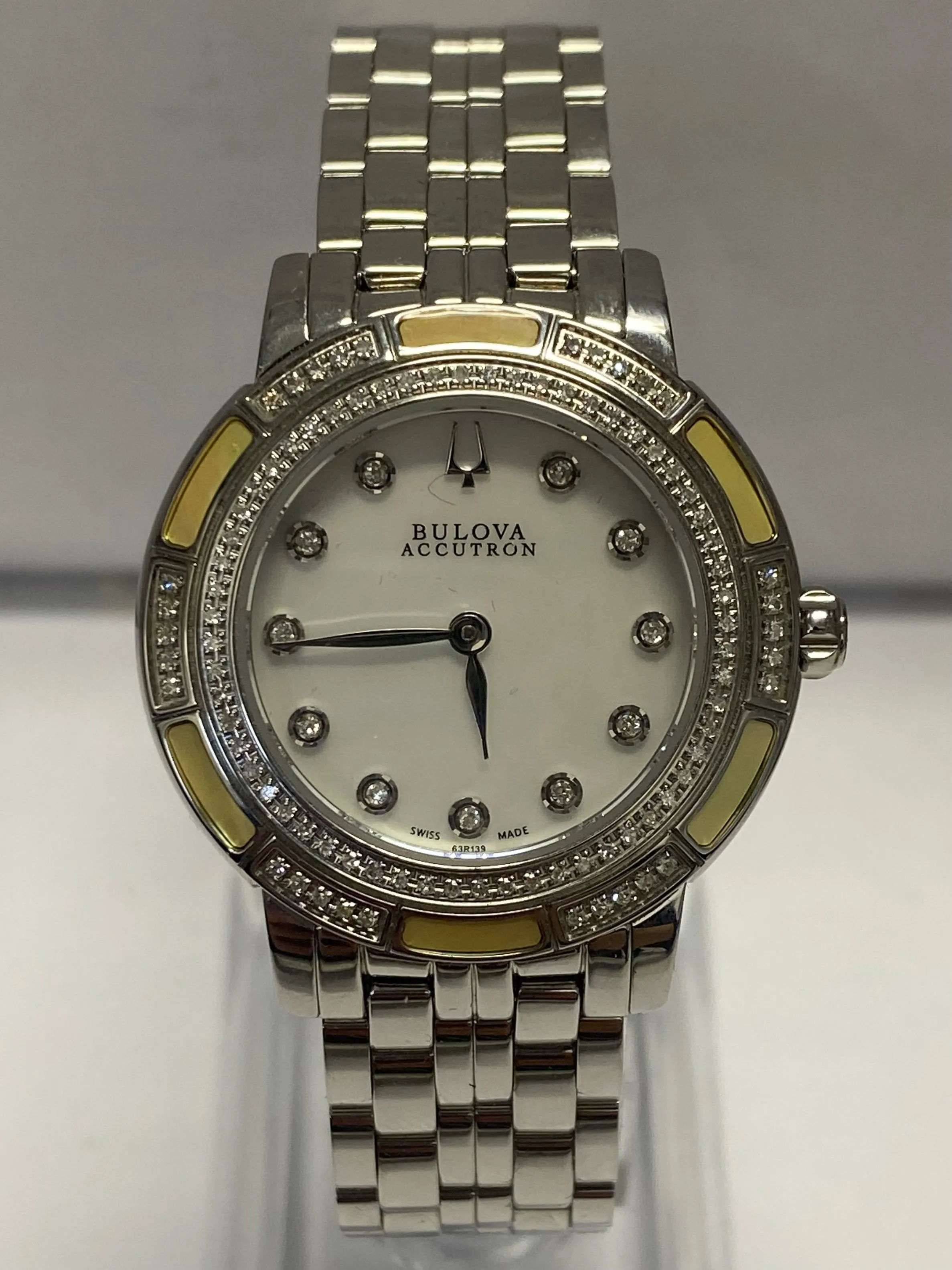 BULOVA Beautiful Mother Of Pearl w/Diamonds Unique Unisex Watch - $4K APR w/COA!