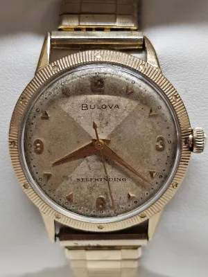 BULOVA Vintage 10K GF, Unique Design Flexible Bracelet, Watch - $5K APR w/ COA!!