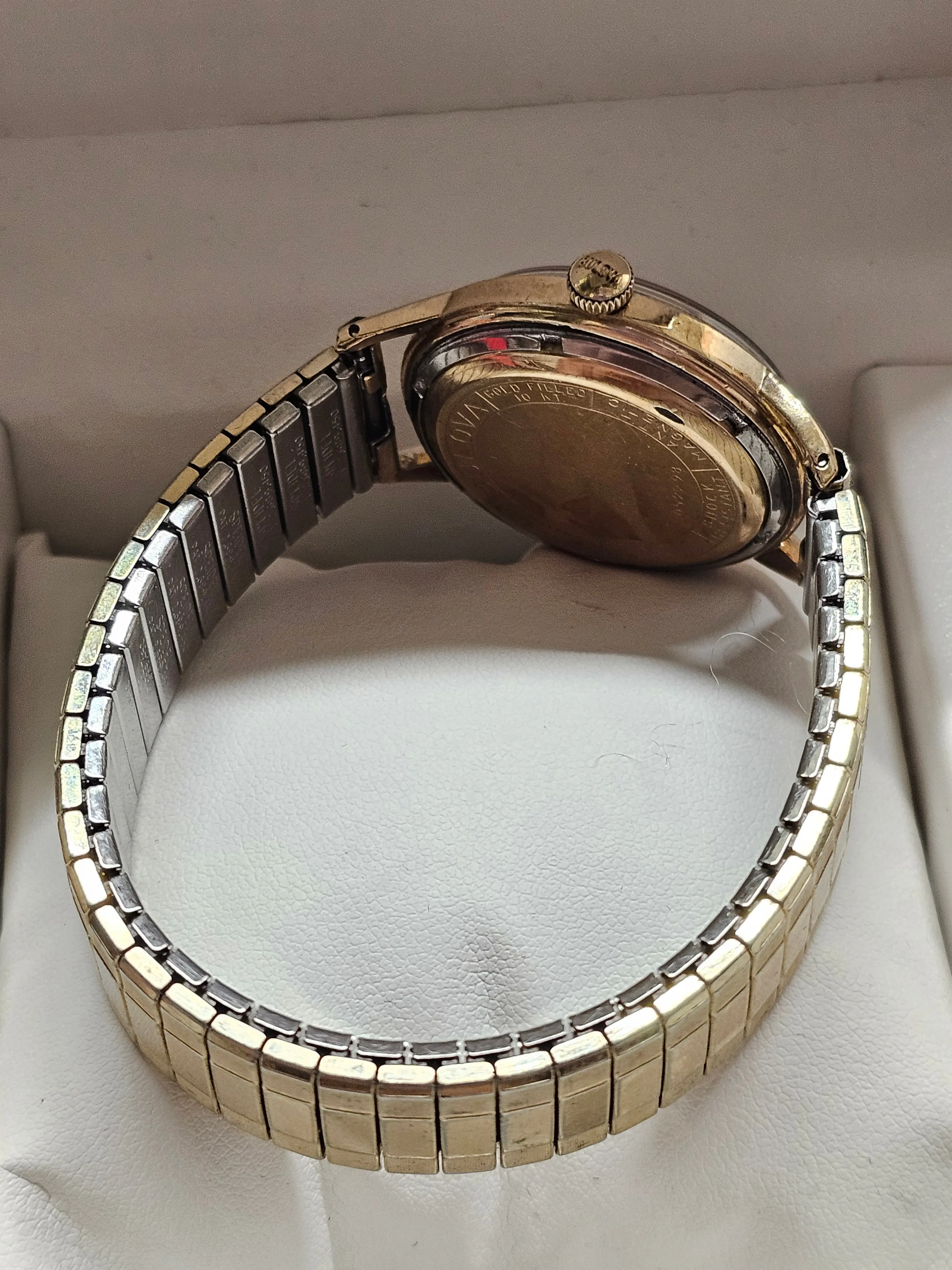 BULOVA Vintage 10K GF, Unique Design Flexible Bracelet, Watch - $5K APR w/ COA!!