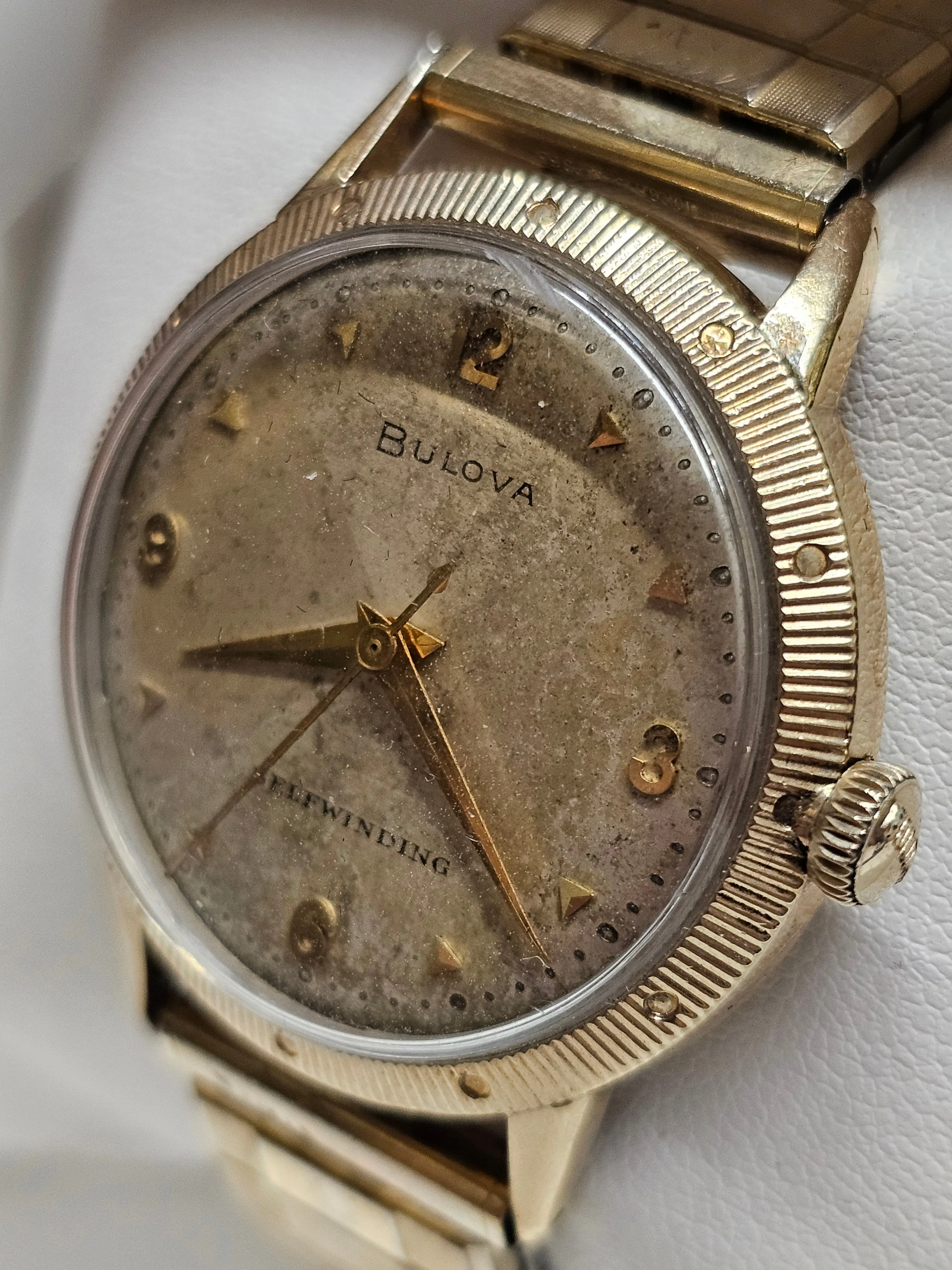BULOVA Vintage 10K GF, Unique Design Flexible Bracelet, Watch - $5K APR w/ COA!!