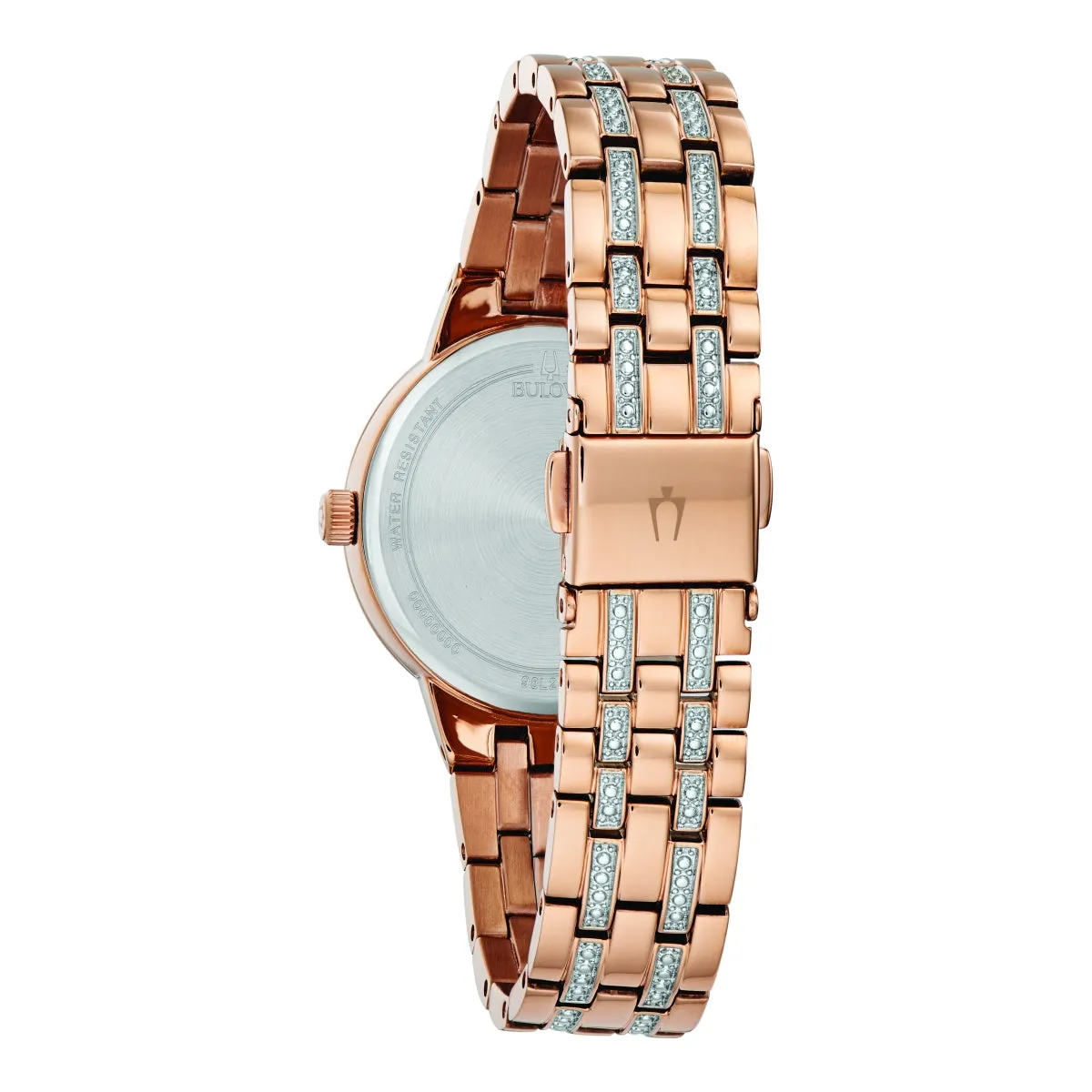 Bulova Watch with 32MM Brown Round Dial and Stainless Steel Bracelet. 98L266