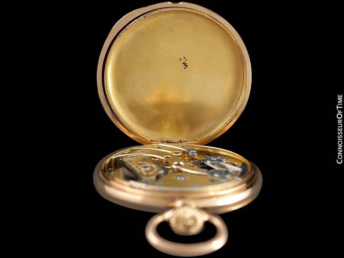 c. 1915 Patek Philippe Chronometro Gondolo Vintage / Antique Mens 51mm Pocket Watch - 18K Rose Gold