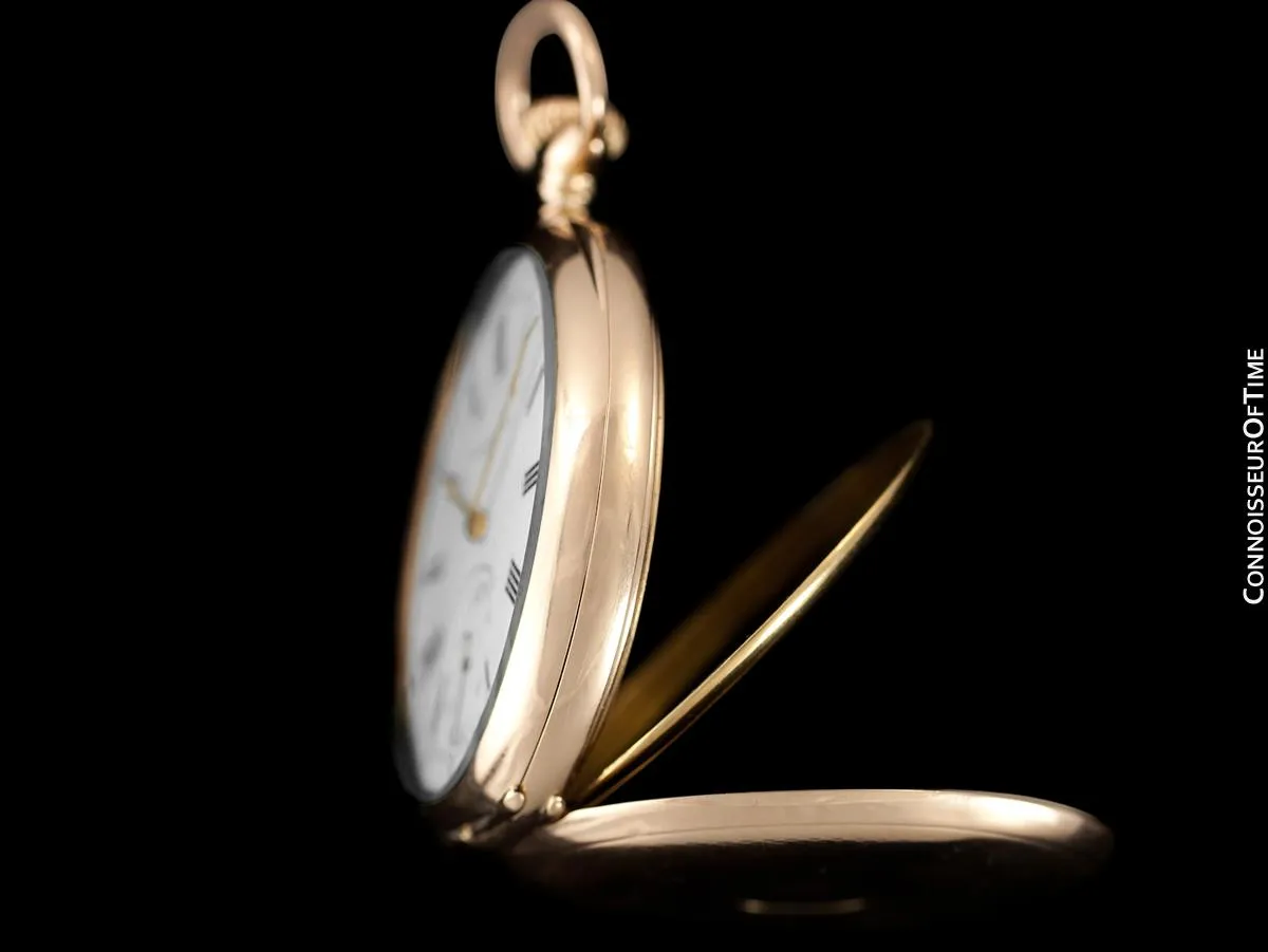 c. 1915 Patek Philippe Chronometro Gondolo Vintage / Antique Mens 51mm Pocket Watch - 18K Rose Gold