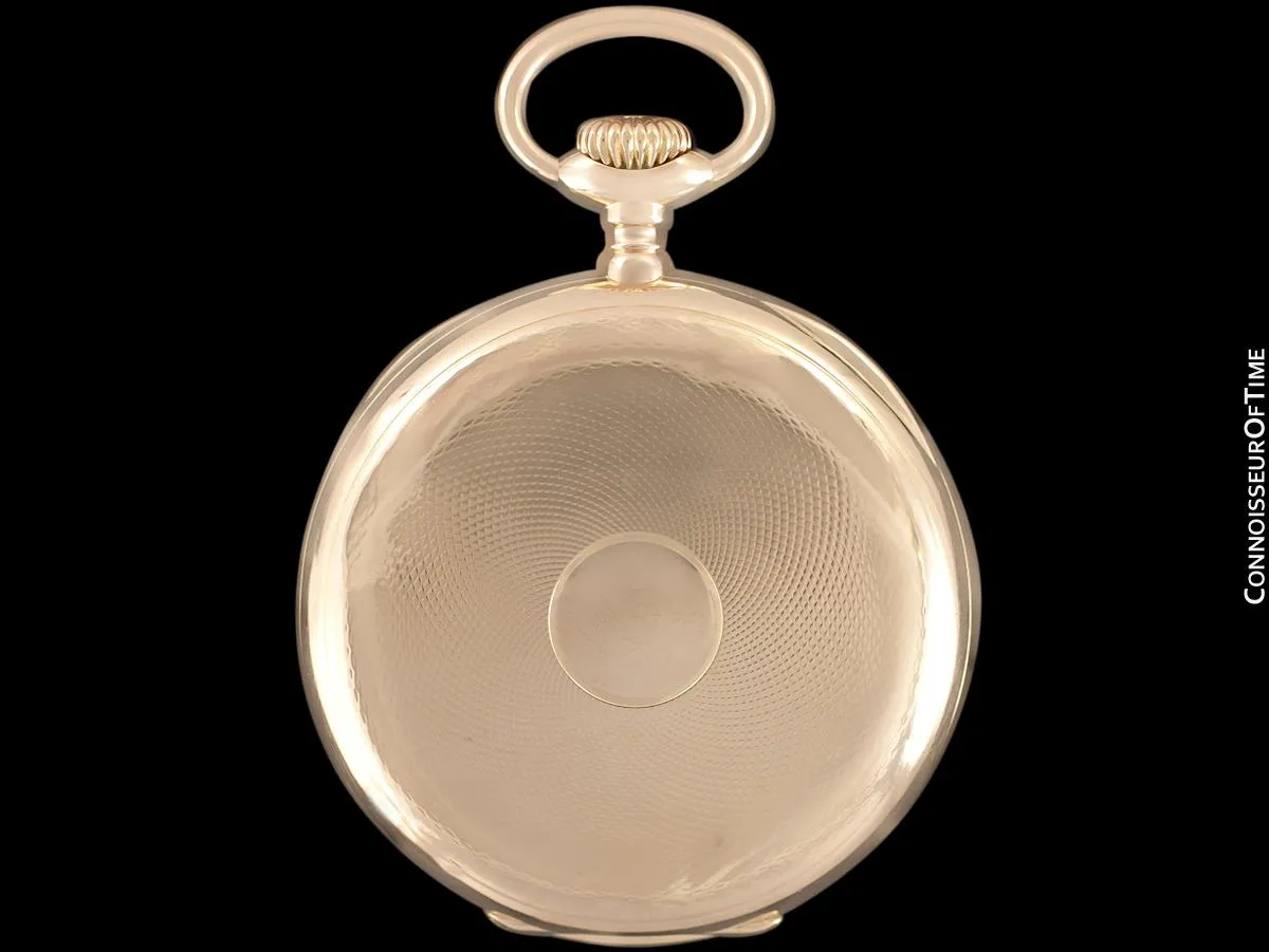 c. 1915 Patek Philippe Chronometro Gondolo Vintage / Antique Mens 51mm Pocket Watch - 18K Rose Gold