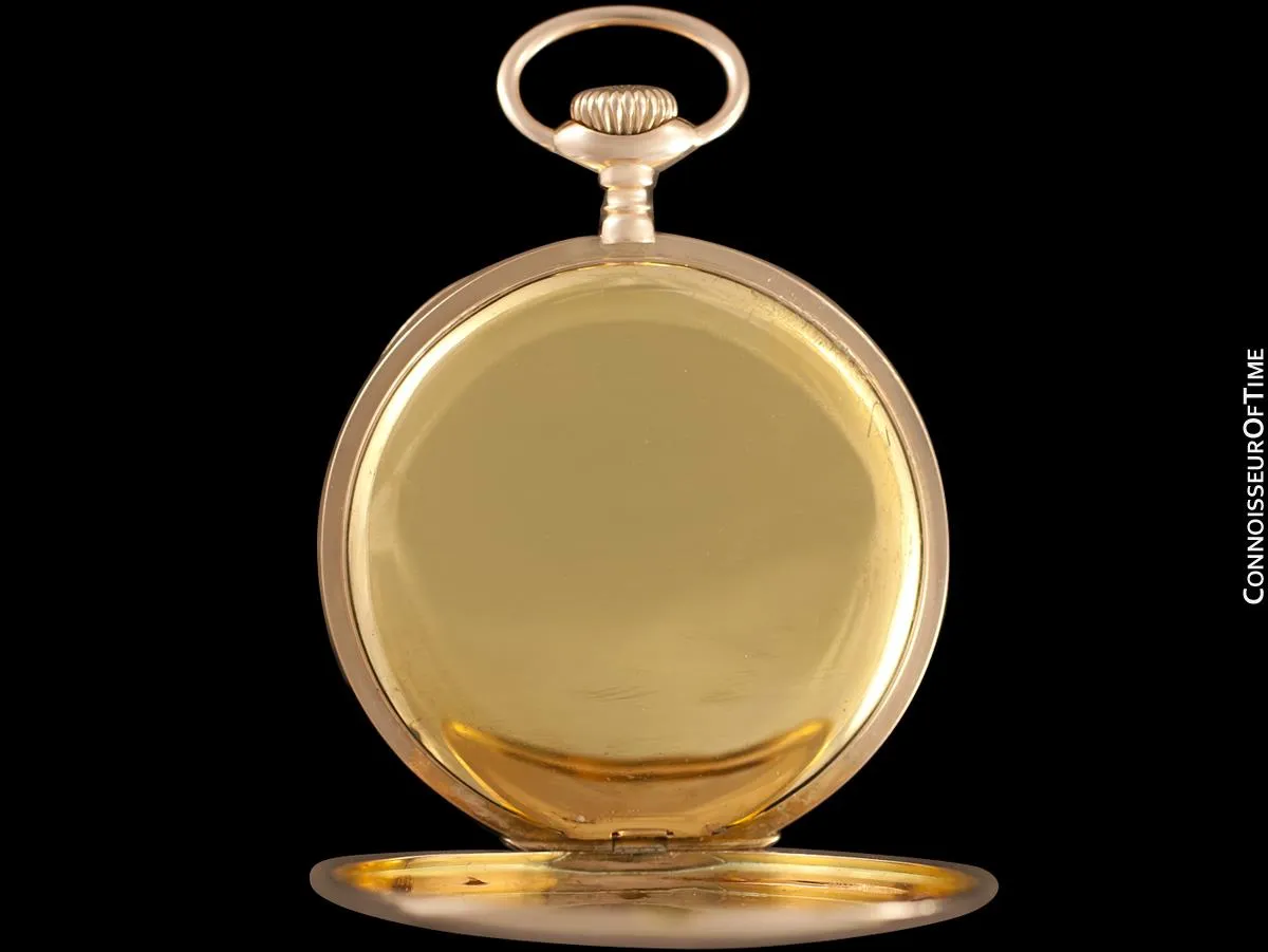 c. 1915 Patek Philippe Chronometro Gondolo Vintage / Antique Mens 51mm Pocket Watch - 18K Rose Gold