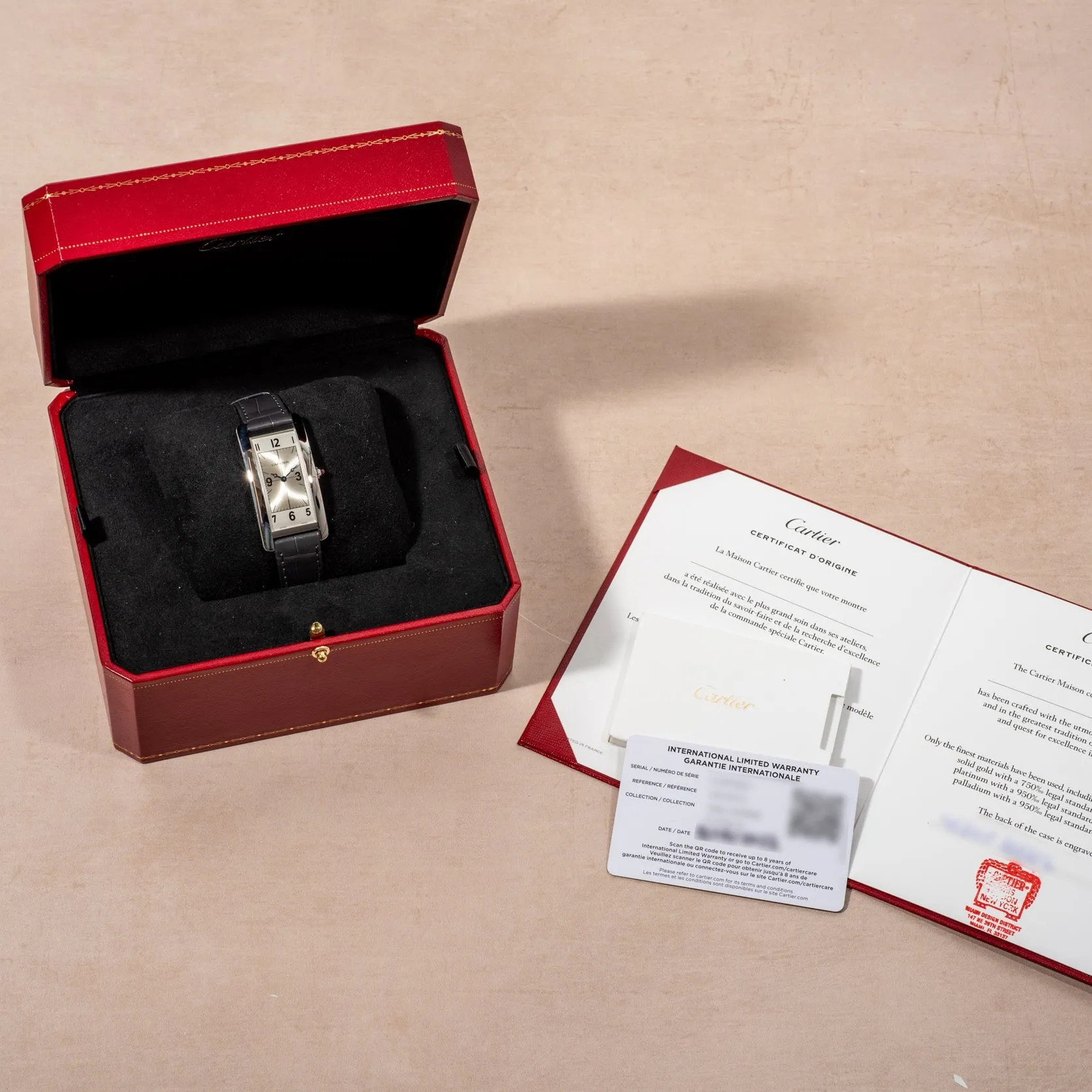 Cartier Tank Cintrée Piece Unique