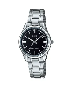 Casio General- Men Watch LTP-V005D-1AUDF- Silver Watch   Black Dail