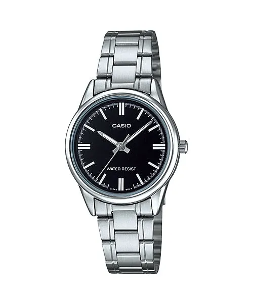 Casio General- Men Watch LTP-V005D-1AUDF- Silver Watch   Black Dail