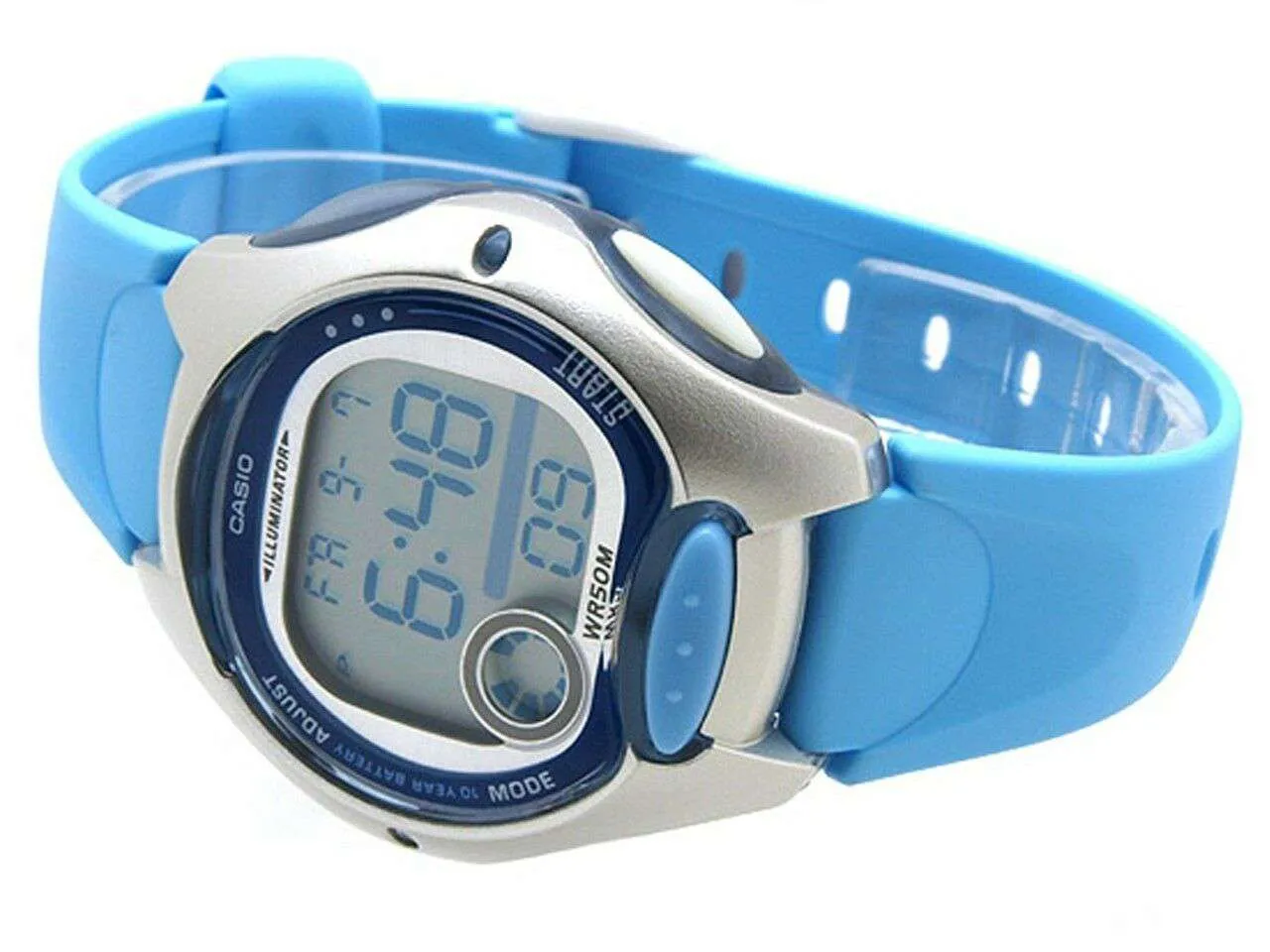 Casio LW-200-2B Sky Blue Resin Watch for Women