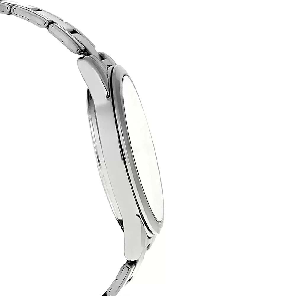 Casio Men's Silver Dial Gray Stainless Steel Band Quartz Watch - MTP-V001D-7BUDF