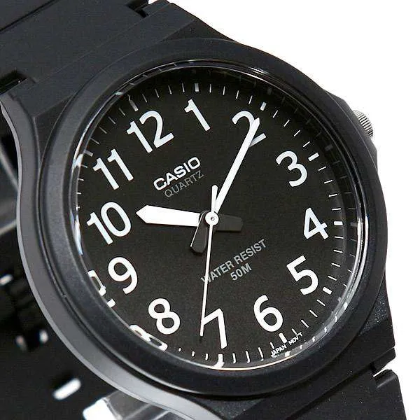 Casio Standard MW-240-1BVDF  Black Resin Strap Unisex Watch