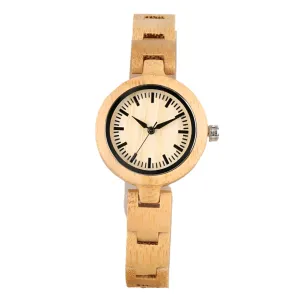Casual Bamboo Wood Watch For Women