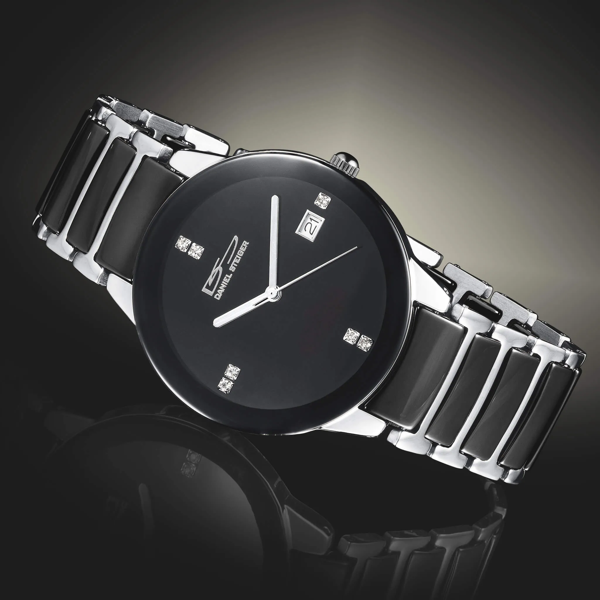 Ceramic Noir Steel Men's Watch