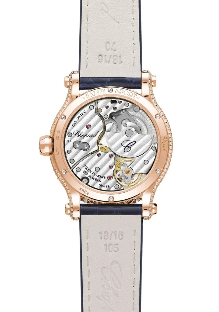 Chopard Happy Sport Joaillerie Ethical 18K Rose Gold & Diamonds Ladies Watch