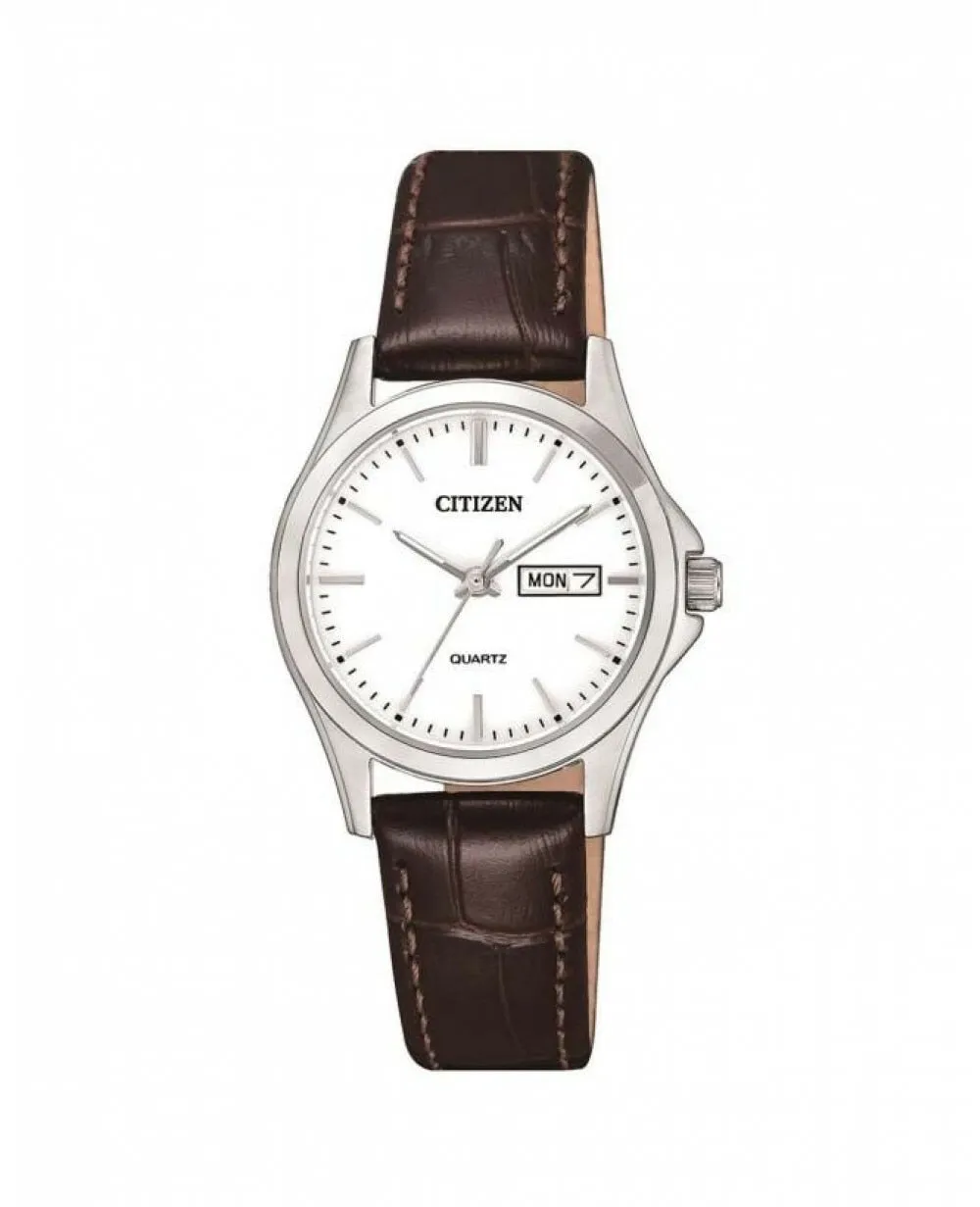 Citizen Dress Quartz Brown Leather Women's Watch EQ0591-21A