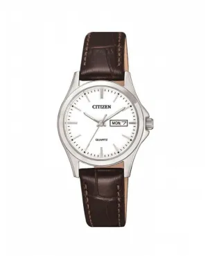 Citizen Dress Quartz Brown Leather Women's Watch EQ0591-21A