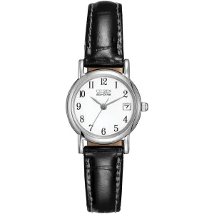 Citizen Eco-Drive Ladies Strap White Dial Watch