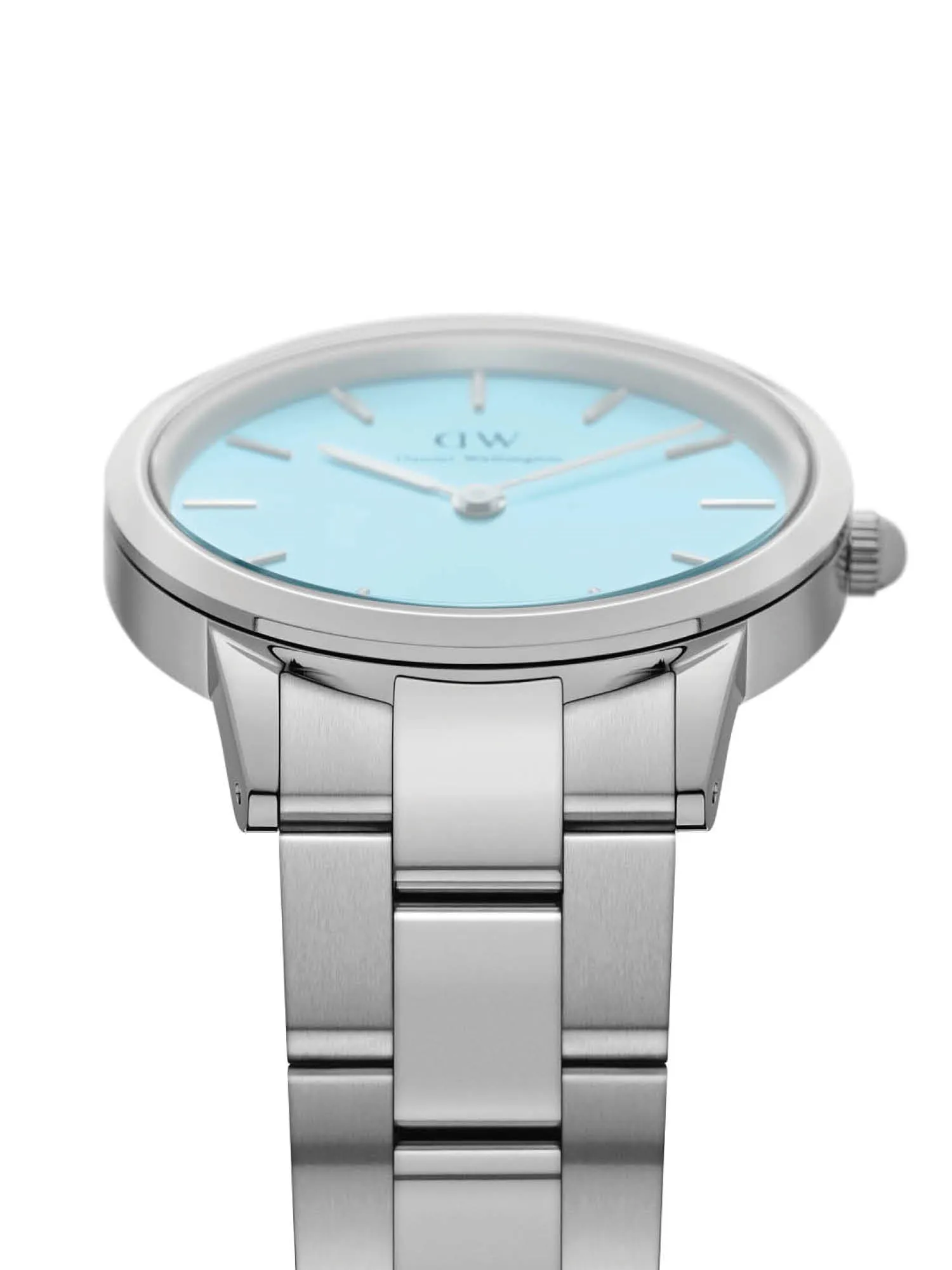Daniel Wellington Iconic Link 28 mm Blue Dial Women Analogue Watch - DW00100540