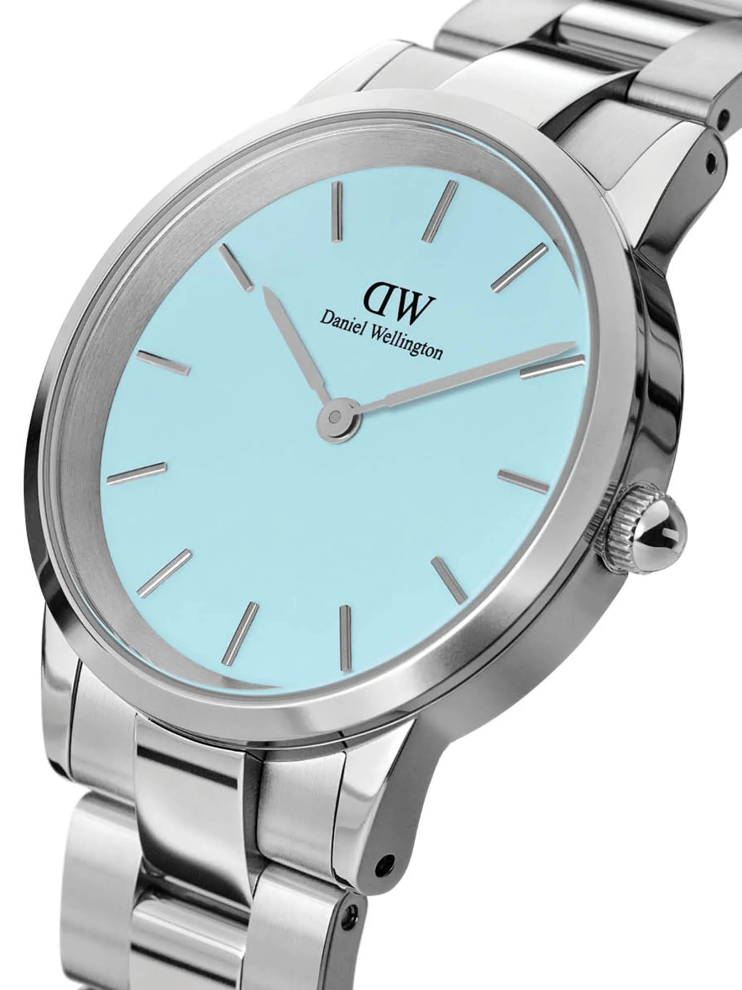 Daniel Wellington Iconic Link 28 mm Blue Dial Women Analogue Watch - DW00100540