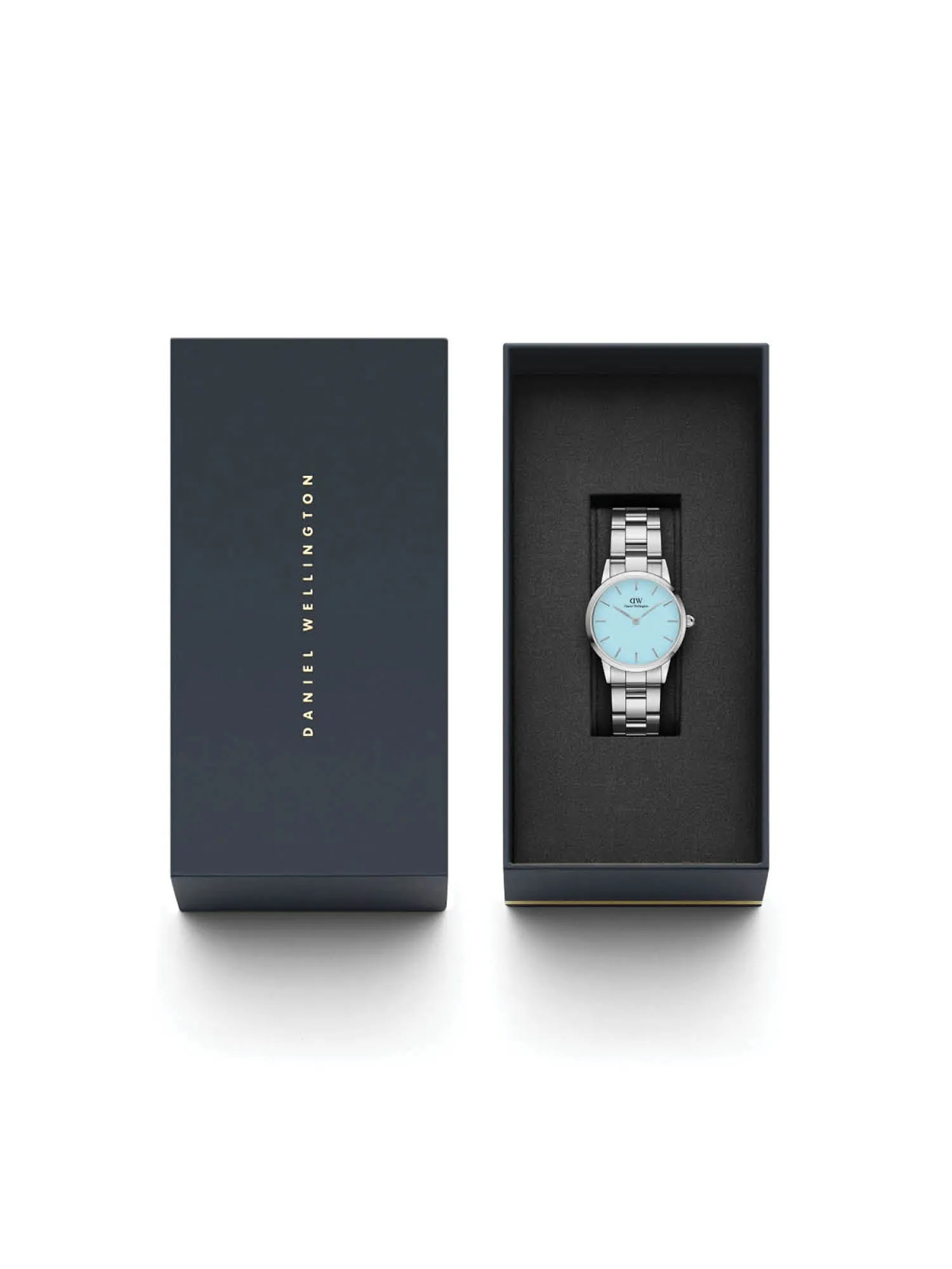 Daniel Wellington Iconic Link 28 mm Blue Dial Women Analogue Watch - DW00100540