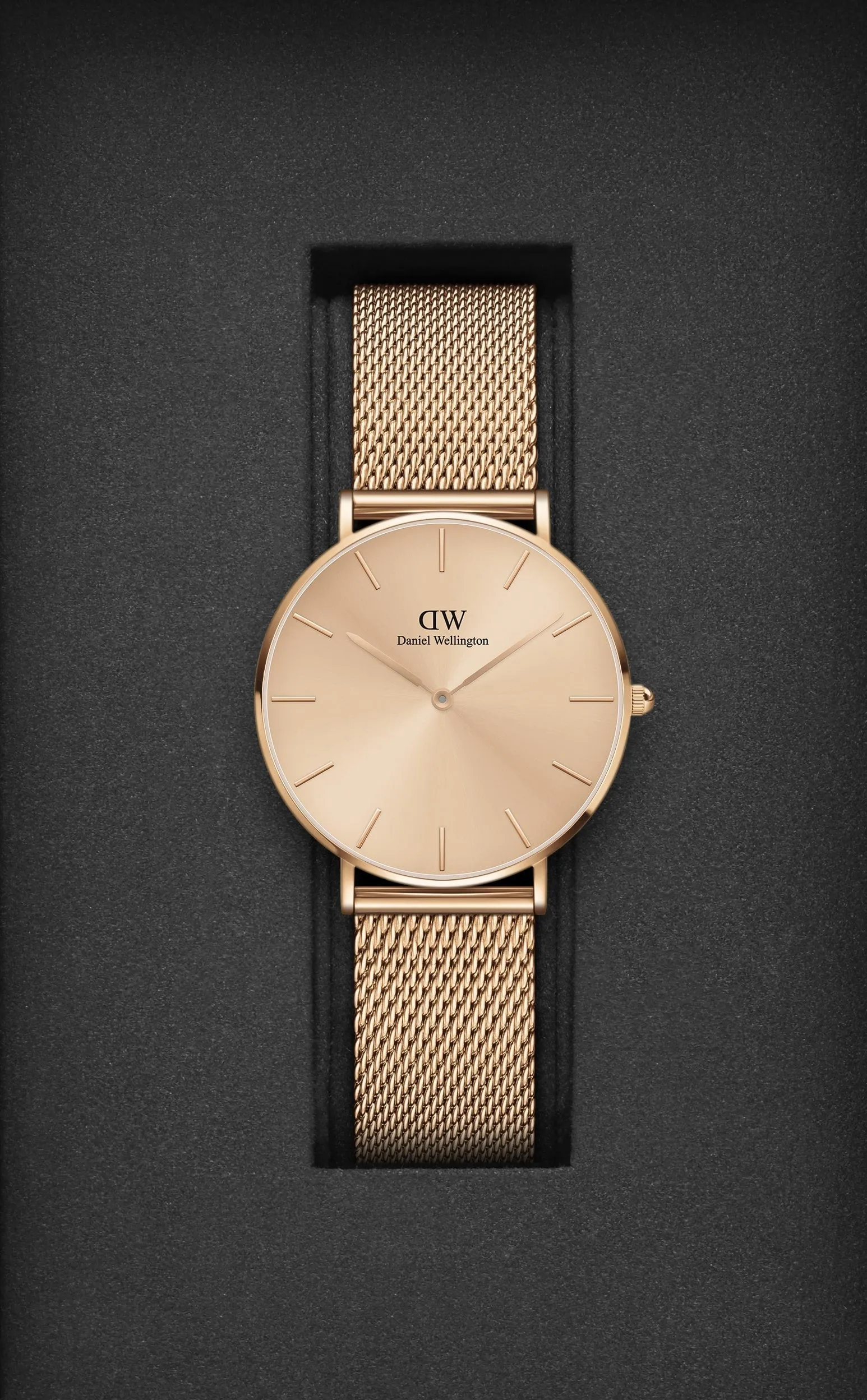 Daniel Wellington Rose Gold Dial Unisex Analogue Watch - DW00100472