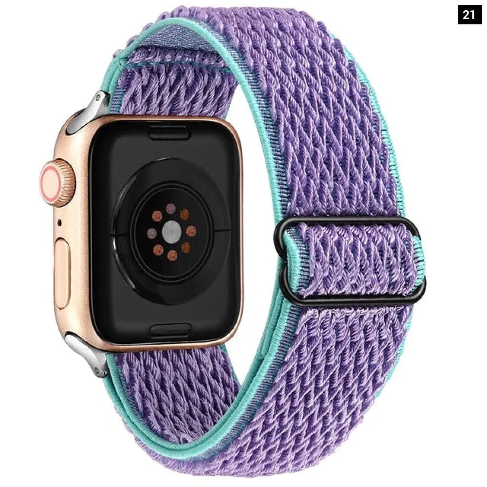 Elastic Nylon Adjustable Stretchy Strap for Apple Iwatch