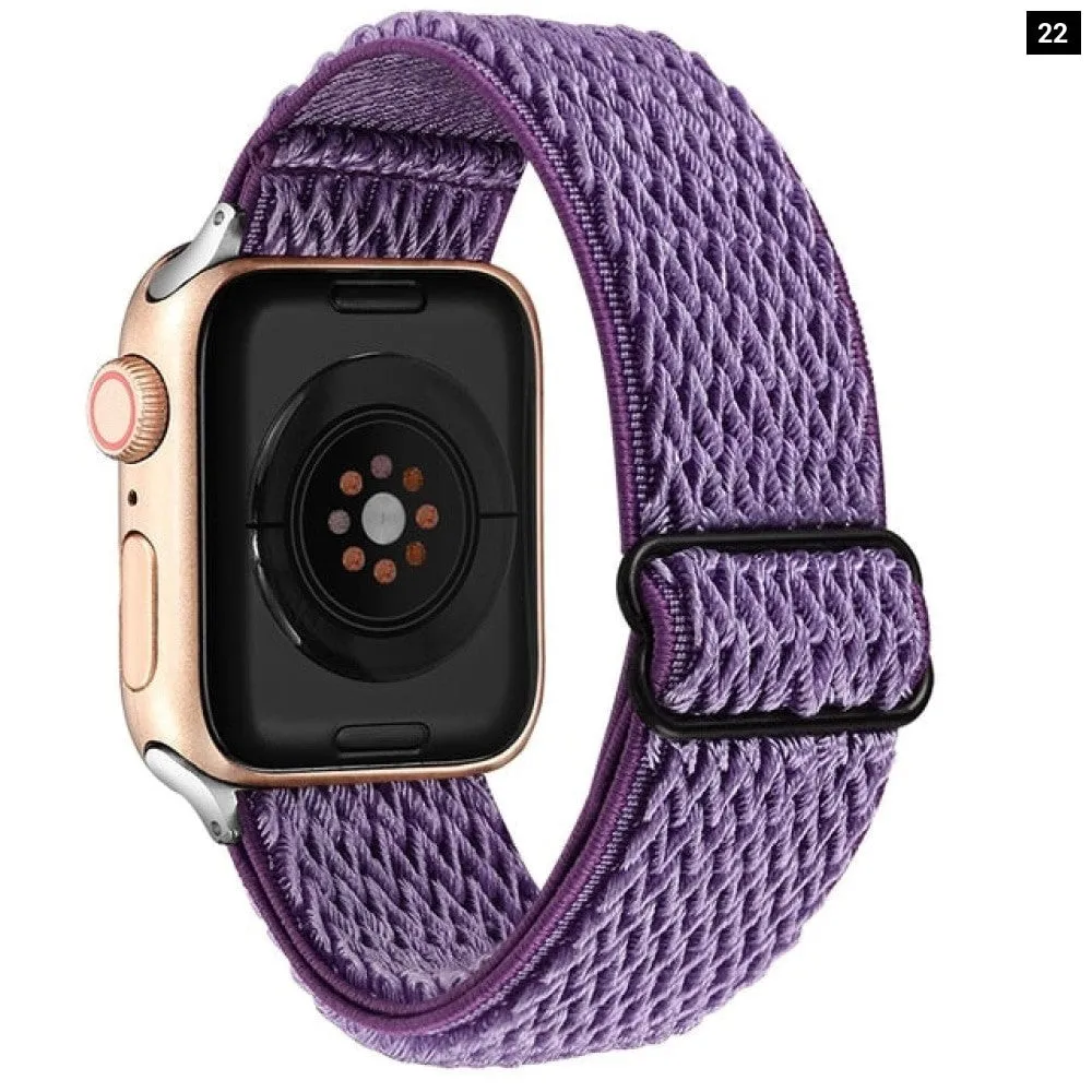 Elastic Nylon Adjustable Stretchy Strap for Apple Iwatch
