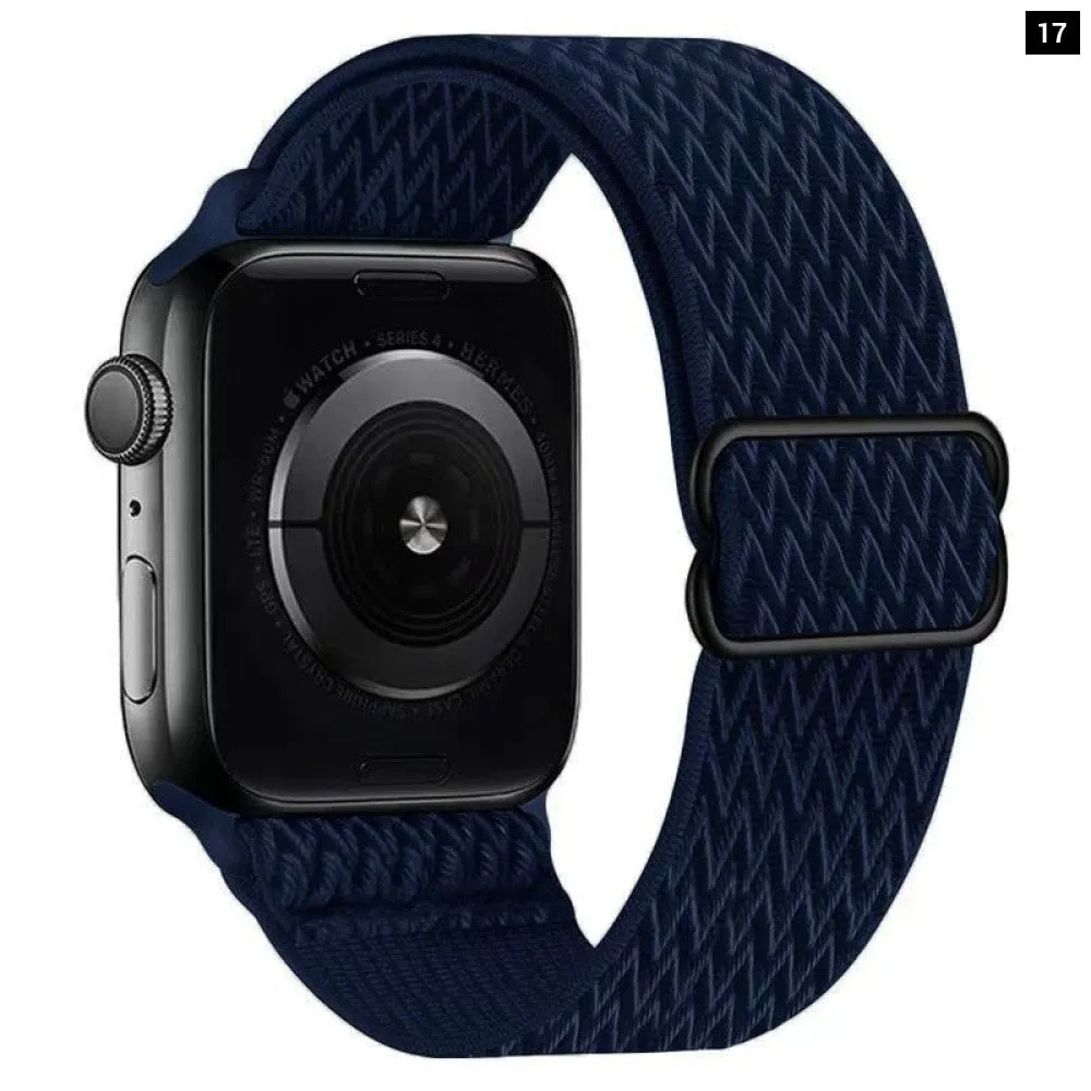Elastic Nylon Adjustable Stretchy Strap for Apple Iwatch