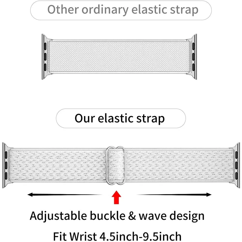 Elastic Nylon Adjustable Stretchy Strap for Apple Iwatch
