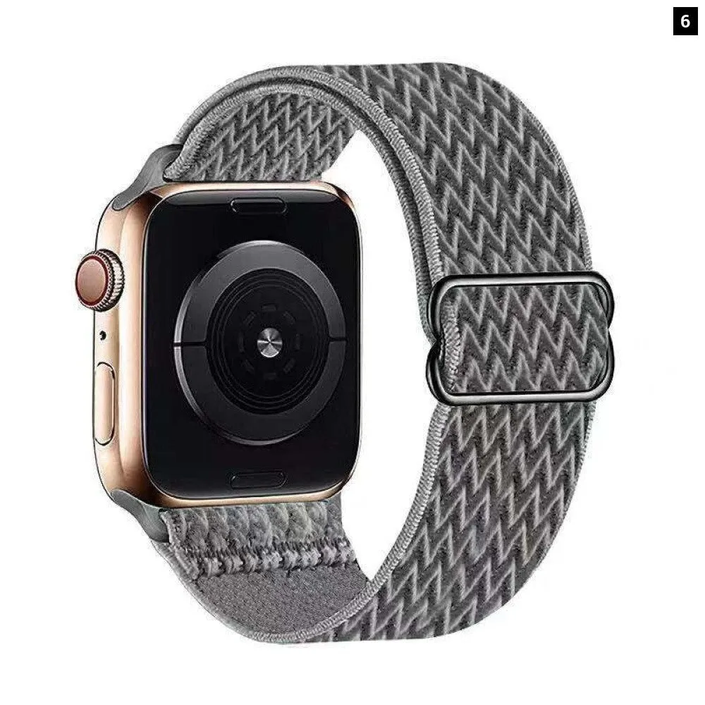 Elastic Nylon Adjustable Stretchy Strap for Apple Iwatch