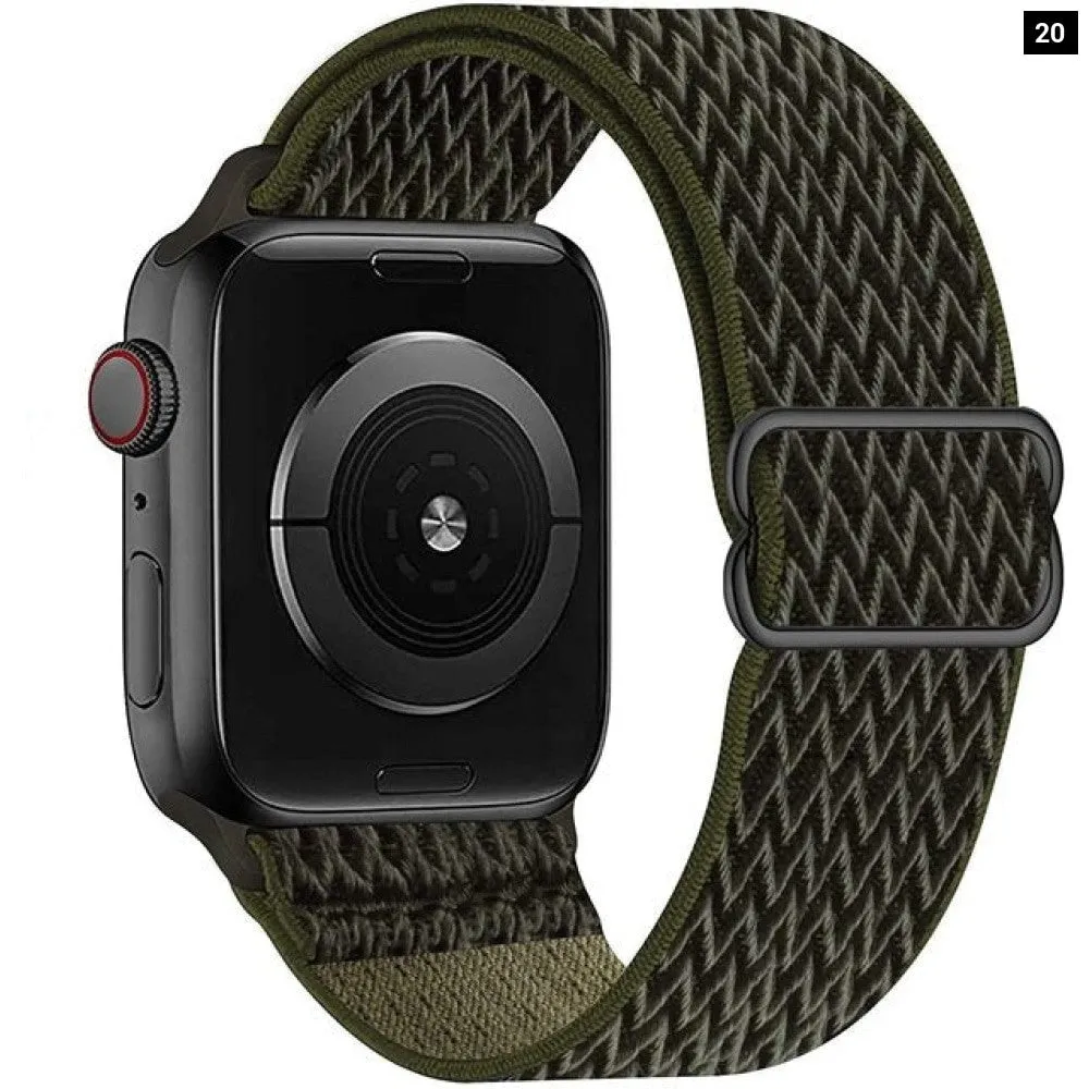 Elastic Nylon Adjustable Stretchy Strap for Apple Iwatch