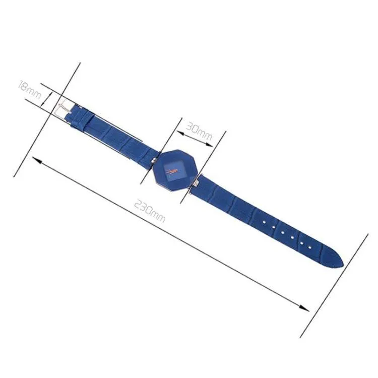 Elegant Gemstone-Inspired Leather Quartz Watch for Women