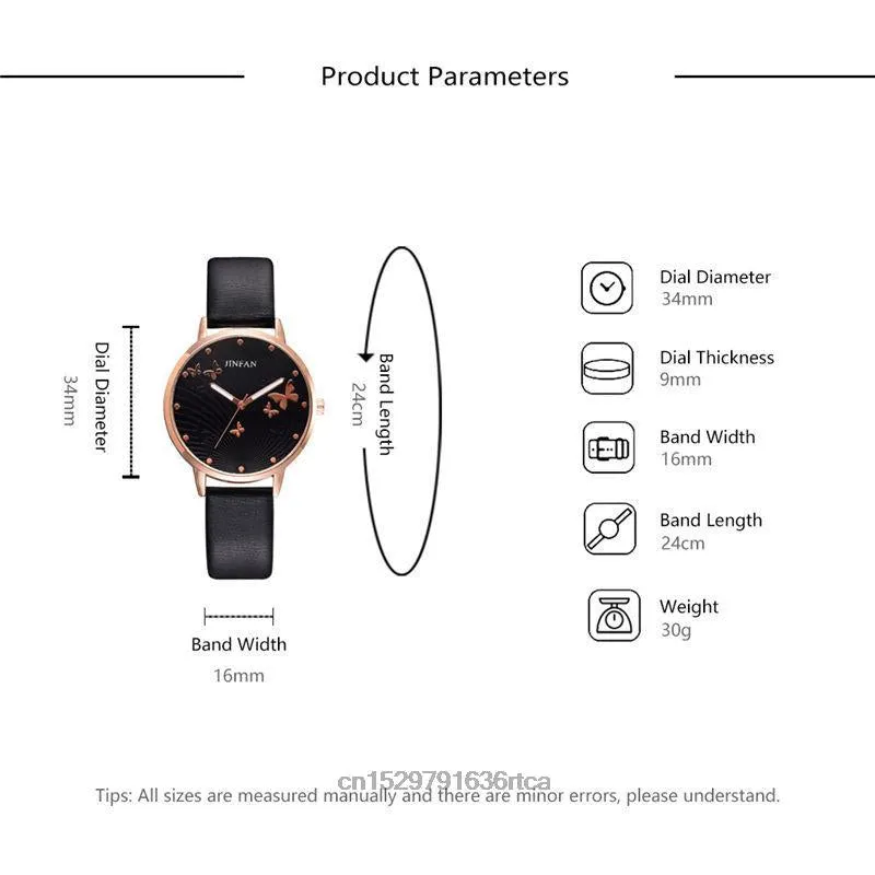 Elegant Simple Butterfly Design Dial Design Ladies Watches