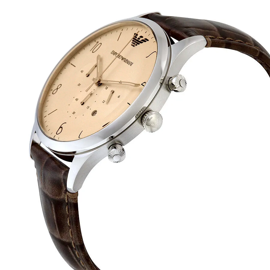 Emporio Armani Classic Chronograph Cream Dial Men's Watch AR1878