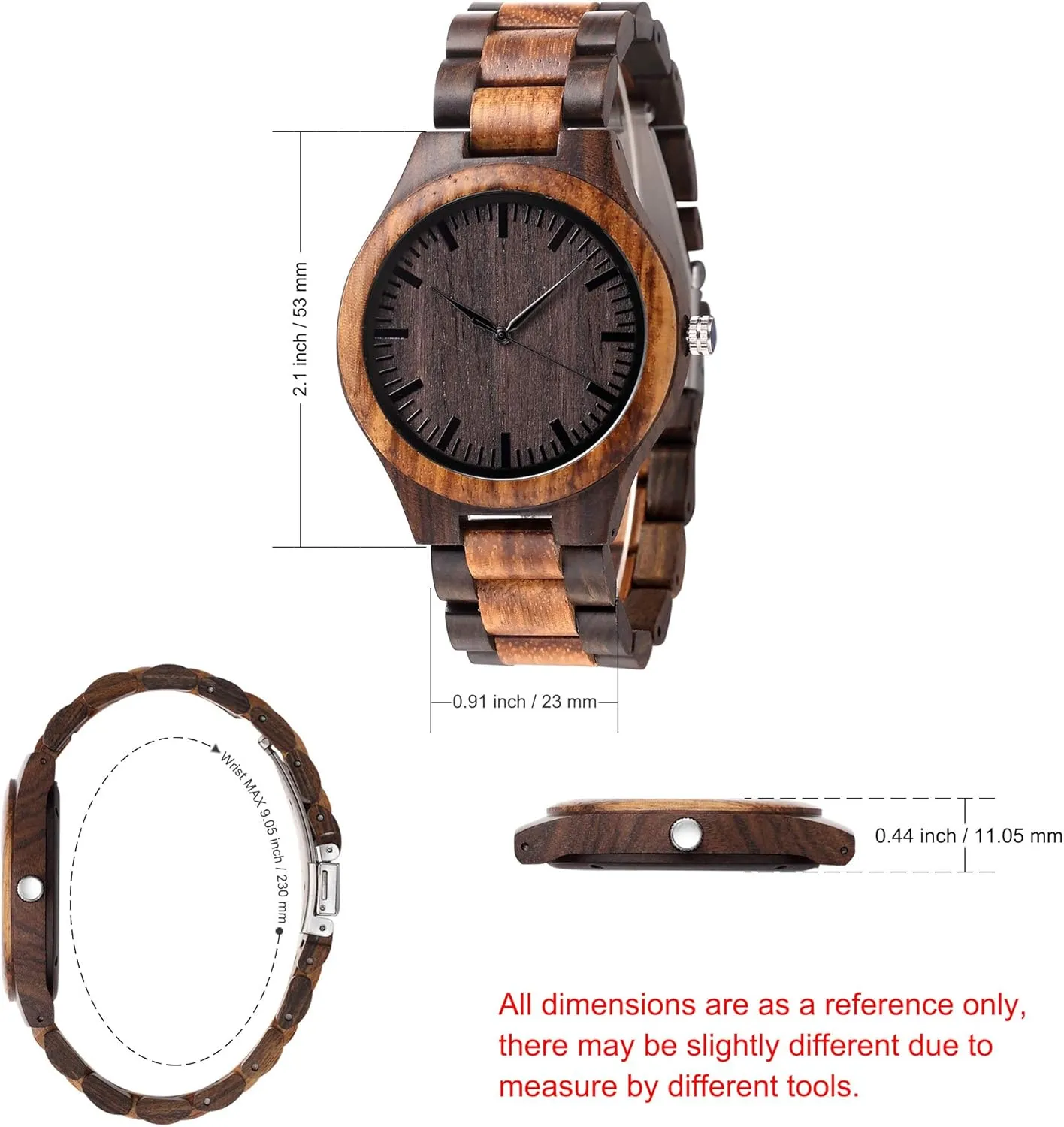 Fodiyaer Custom Engraved Wood Watch Gifts for Boyfriend Husband Men Fianc Him As Personalized Anniversary Christmas Birthday Father Day Graduation Valentine's Wooden Idea
