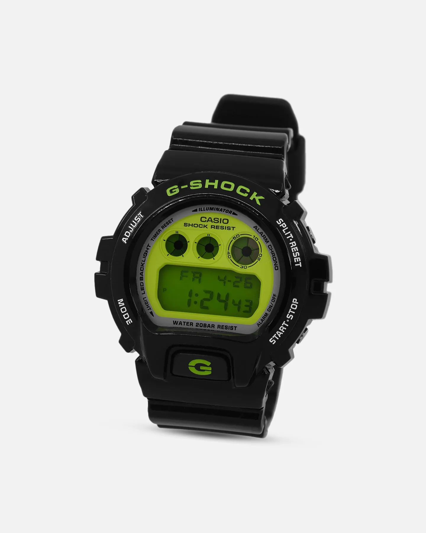 G Shock DW-6900RCS-1 Crazy Colours Watch Black/Green